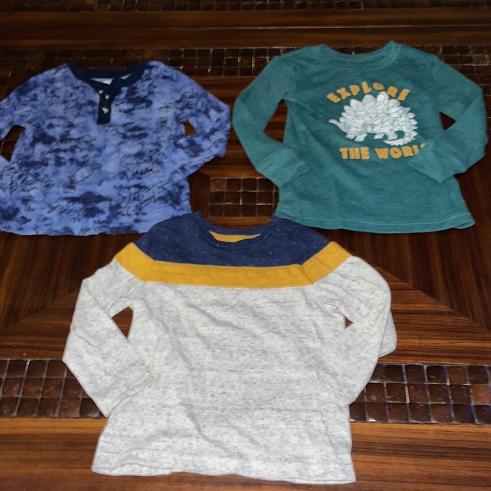 (3) 2T boys long sleeve tops